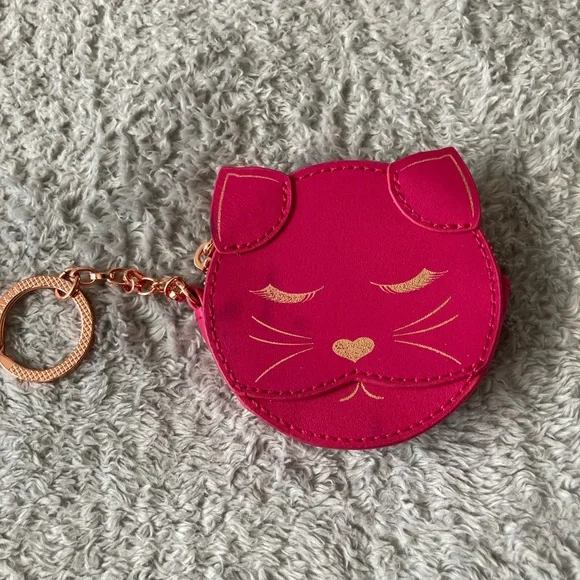 Ted baker Cat Face Coin Purse Keychain - Picture 3 of 13